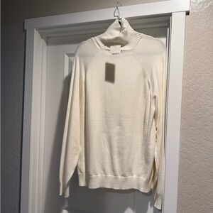 Forever 21 Cream Turtleneck Sweater